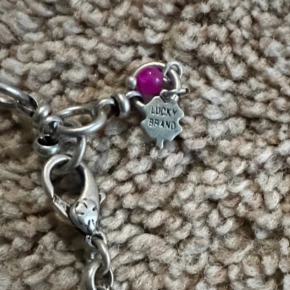 Lucky Brand Floral Charm Necklace with Blue and Yellow Accents - Picture 9 of 9